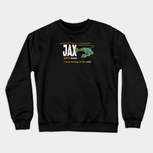 Jacksonville City Fishing Pier, JAX Pier Crewneck Sweatshirt